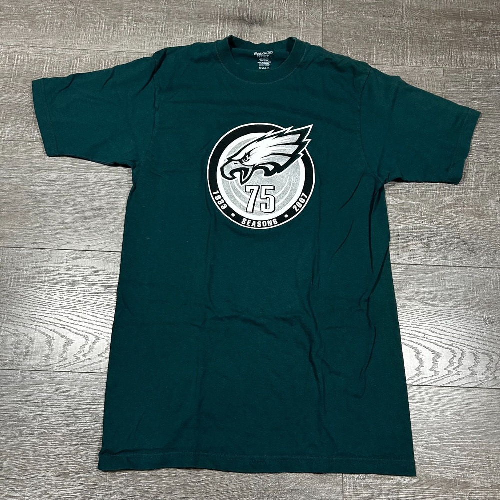 Reebok T-Shirt Men S Green Philadelphia Eagles American Football Team Activewear